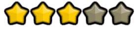 White And Yellow Star Rating Bar